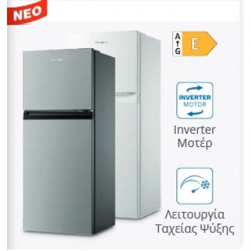 Inventor DP1770W Ψυγείο Δίπορτο NoFrost Υ172.3xΠ70xΒ67εκ. Λευκό